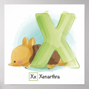 Süße Tier Alphabet Poster