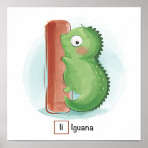 Süße Tier Alphabet Poster