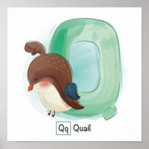 Süße Tier Alphabet Poster