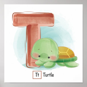 Süße Tier Alphabet Poster