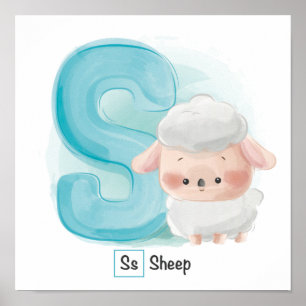 Süße Tier Alphabet Poster