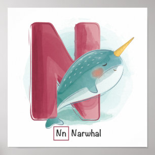 Süße Tier Alphabet Poster