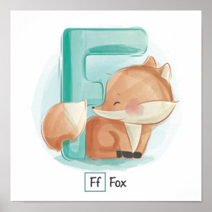 Süße Tier Alphabet Poster