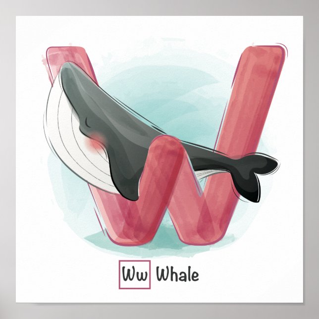 Süße Tier Alphabet Poster (Vorne)