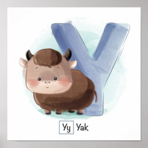 Süße Tier Alphabet Poster