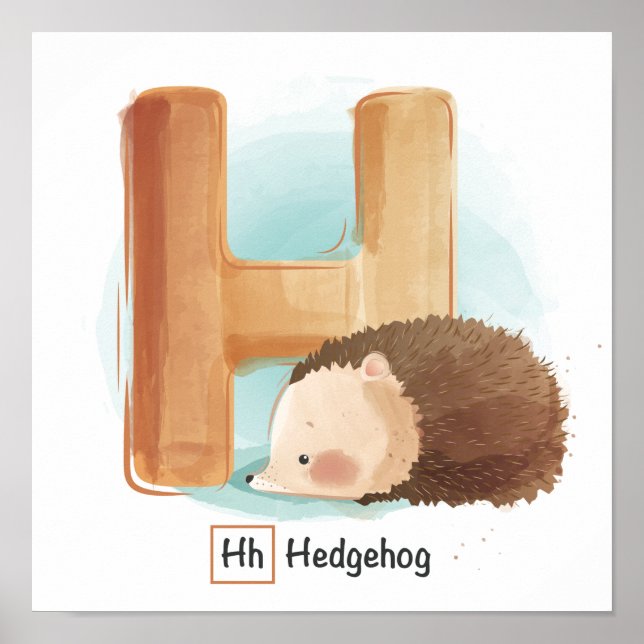 Süße Tier Alphabet Poster (Vorne)