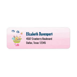 Süße Tier Ark mit Schmetterling und Whalrosa