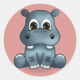 Süße Tier-Aufkleber Runder Aufkleber