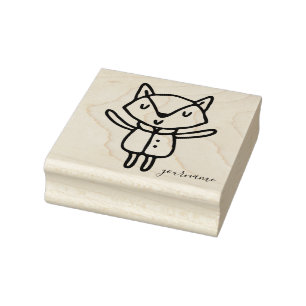 Süße Tier Baby Fox Gummistempel