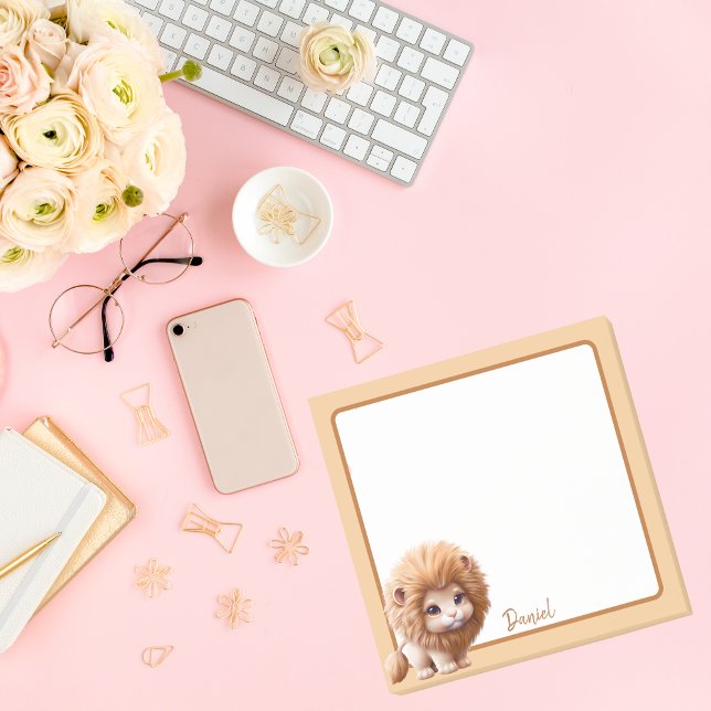 Süße Tier Baby Lion Post-it Klebezettel (Von Creator hochgeladen)