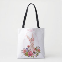 Süße Tier Bunny Floral Name