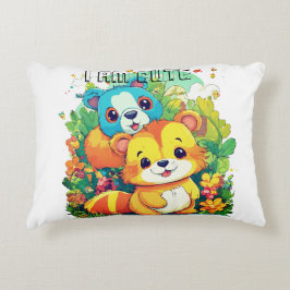 Süße Tier Cartoon Abbildung i niedlich Dekokissen