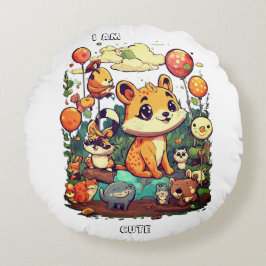 Süße Tier Cartoon Neues Design ich niedlich Rundes Kissen