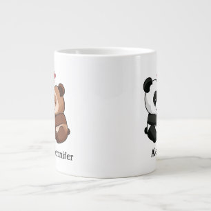 Süße Tier Couple Jumbo-Tasse