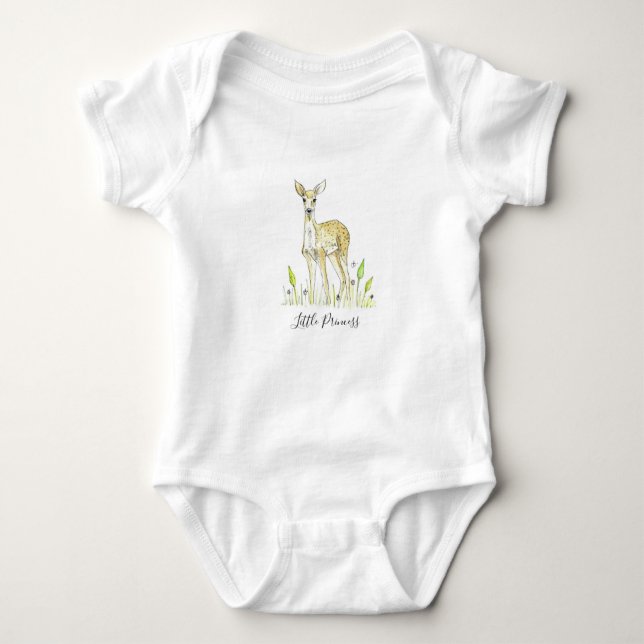 Süße Tier Deer Baby Bodysuit Baby Strampler (Vorderseite)