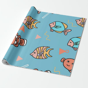 Süße Tier Design Nahtloses Musterpapier Geschenkpapier