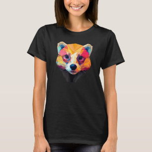 Süße Tier Farbige Geometrische Eiswand 3 T-Shirt