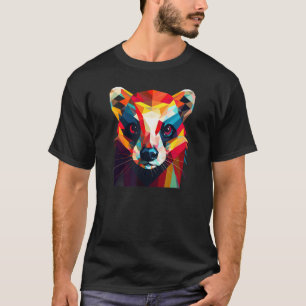 Süße Tier Farbige Geometrische Eiswand 4 T-Shirt