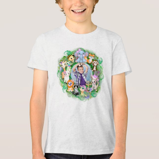 Süße Tier-Foto Tri-Blend Shirt (Vorderseite)