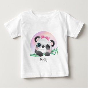 süße Tier Friendly Panda Bamboo   Baby T-shirt