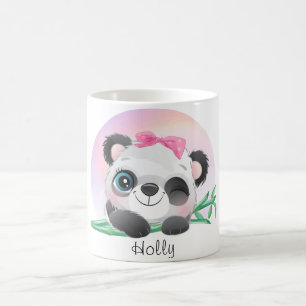 süße Tier Friendly Panda Bamboo    Kaffeetasse