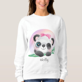 süße Tier Friendly Panda Bamboo Sweatshirt