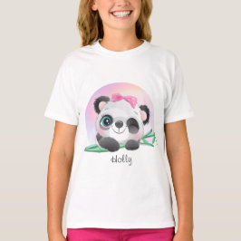 süße Tier Friendly Panda Bamboo T-Shirt