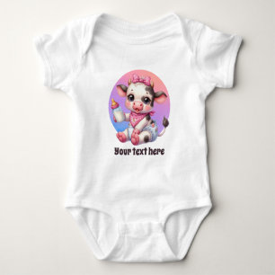 Süße Tier für die Farmkühe Baby Strampler