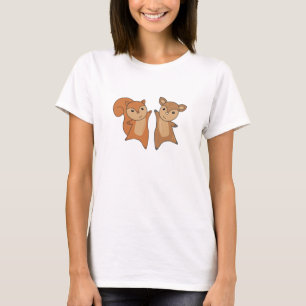 Süße Tier für Hirschhörnchenwaldtiere T-Shirt