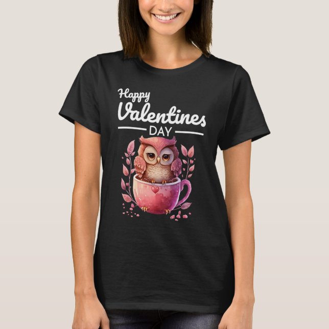 Süße Tier Heart Panda Happy Valentine Day 38 T-Shirt (Vorderseite)