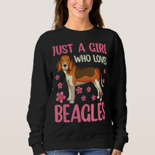 Süße Tier Hunde Frauen nur ein Mädchen, die Lieben Sweatshirt
