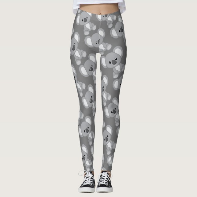 Süße Tier Koala Leggings (Vorderseite)