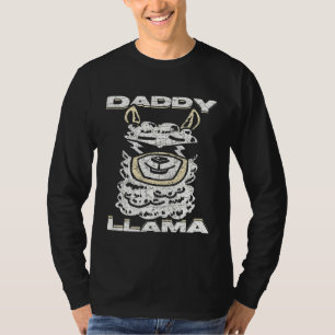 Süße Tier Lover Alpaca Llama Daddy Vater Vater T-Shirt