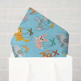 Süße Tier Marionette Puppets Puppeteer Muster Seidenpapier