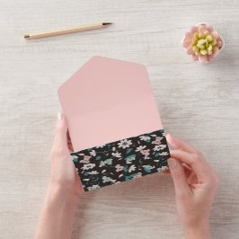 Süße Tier mit farbenfrohen Koala-Mustern und Blume All In One Einladung