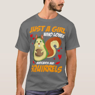 Süße Tier nur ein Mädchen, das Lieben Avocados und T-Shirt