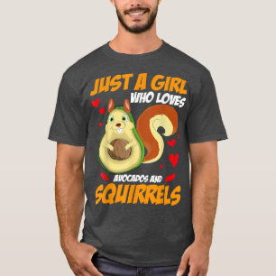 Süße Tier nur ein Mädchen, das Lieben Avocados und T-Shirt