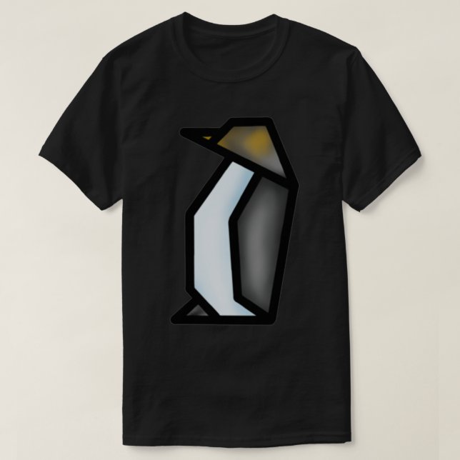 Süße Tier Origami Penguin T-Shirt (Design vorne)