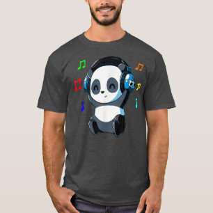 Süße Tier Panda Bär Musik Geschenk für T-Shirt