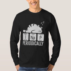 Süße Tier Periodic Table Funny Chemist Cat Chemi T-Shirt