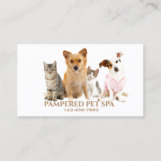 Süße Tier Pet Groomer Business Card Visitenkarte