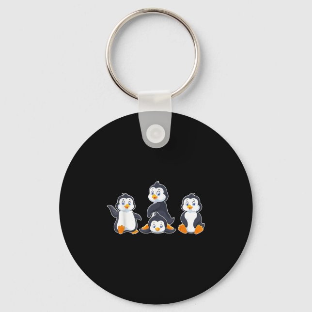 Süße Tier Pinguin Kinder  Schlüsselanhänger (Vorderseite)