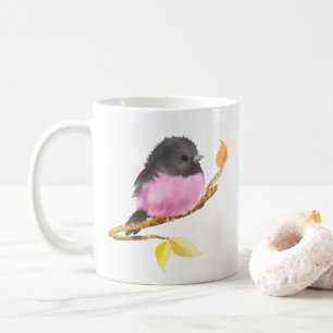 Süße Tier Pink Robin Bird Tasse