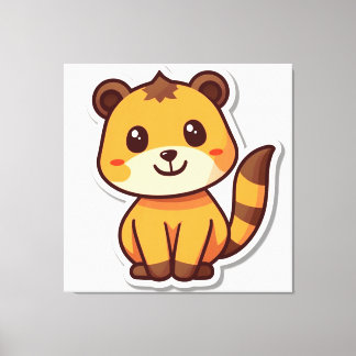 Süße Tier Prints Leinwanddruck