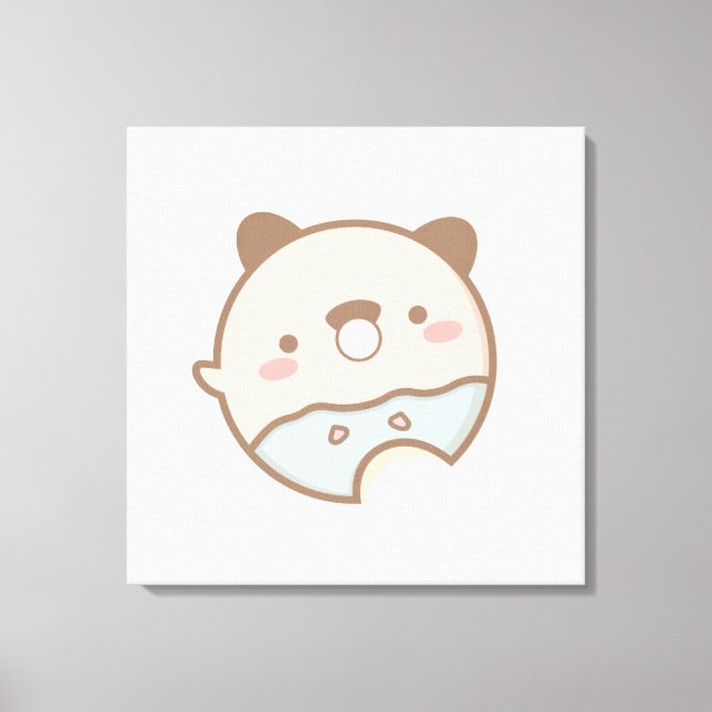Süße Tier Prints Leinwanddruck (Vorderseite)