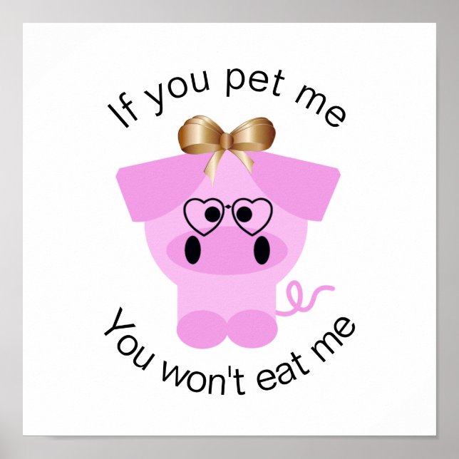 Süße Tier Rights Activist Poster (Vorne)