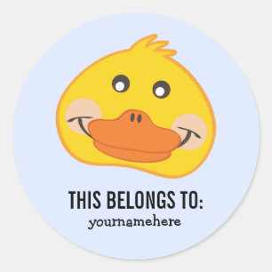 Süße Tier sieht dies als Zeichen an Runder Aufkleber