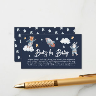 Süße Tier Space Baby Showbücher für Baby Begleitkarte