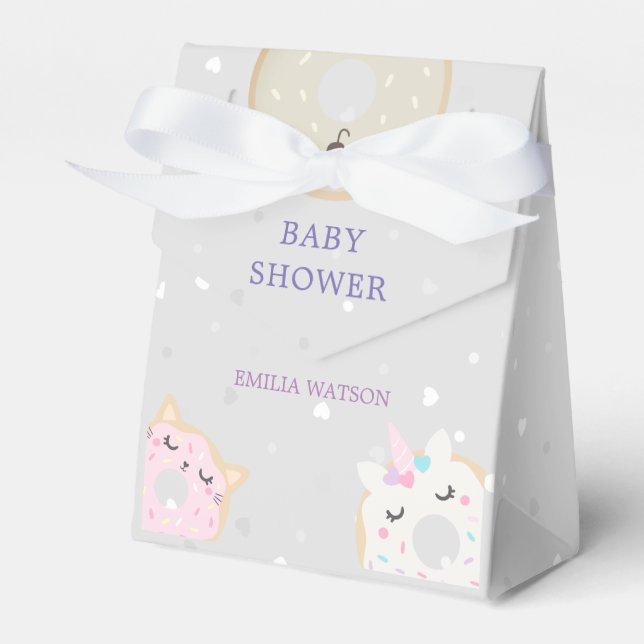 süße Tier spendet Babydusche Gefälligkeitsbox Geschenkschachtel (Vorderseite)