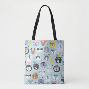 Süße Tier-Stammeskunst: Boho-Muster